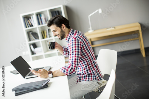 Young man at the office