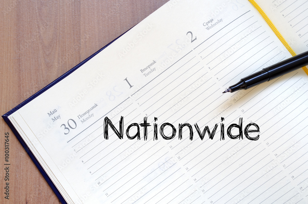 Nationwide write on notebook Nationwide write on notebook