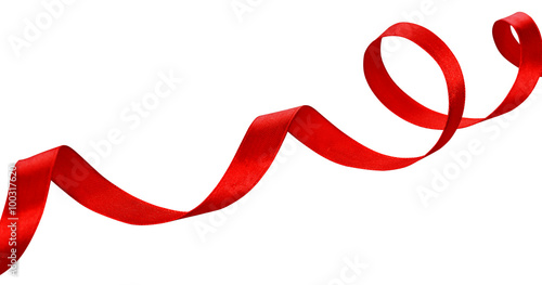 Red silk ribbon