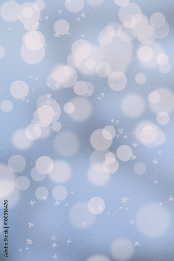 Obraz premium Abstract illustration bokeh light on blue background