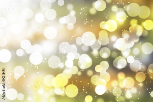 Abstract illustration bokeh light on blue background