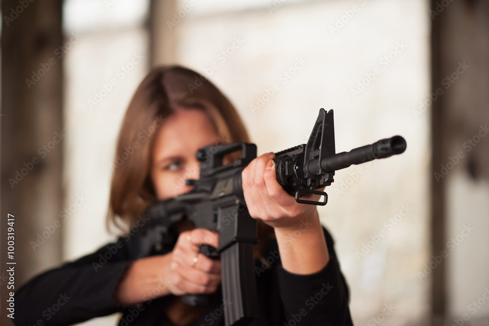 Woman with weapon Woman with weapon