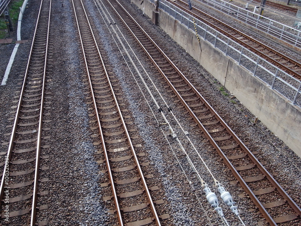 常磐線の線路 常磐線の線路