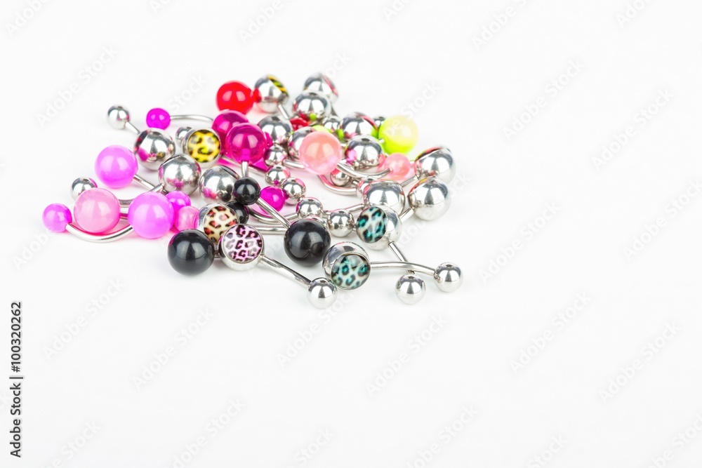 Jewelry for piercing - Stock Image macro. Jewelry for piercing - Stock Image macro.