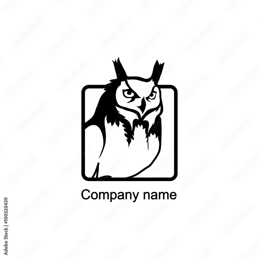 Owl logo.Vector