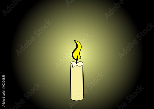 Candle in the dark