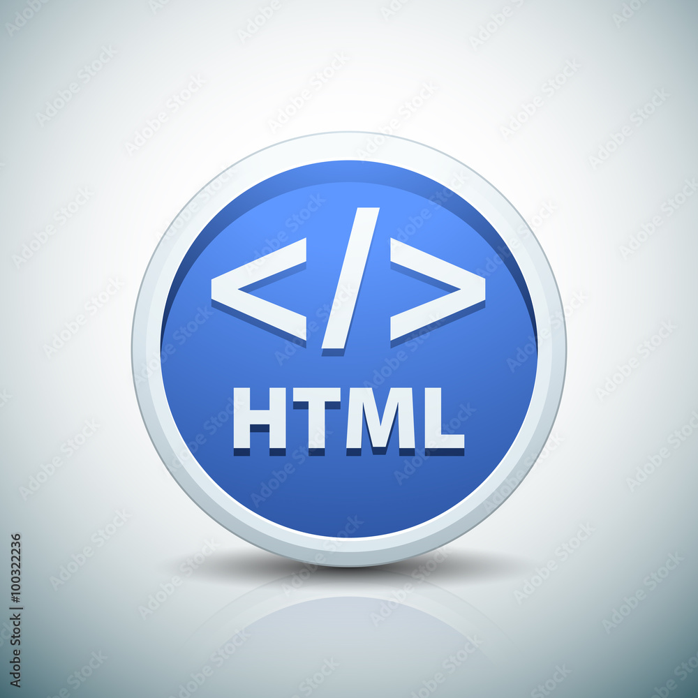 HTML button sign