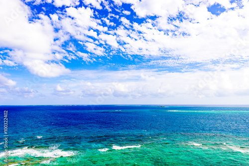 Sea, sky, seascape. Okinawa, Japan. © dreamsky