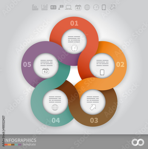 linked circles presentation template