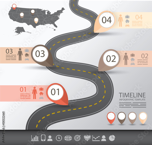 Timeline Infographics template