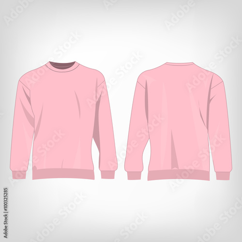 Sport pink sweater isolated vector