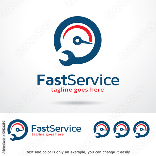Fast Service Logo Template Design Vector 