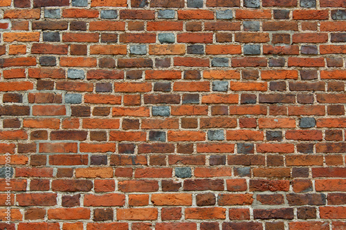 Wall from the red brick