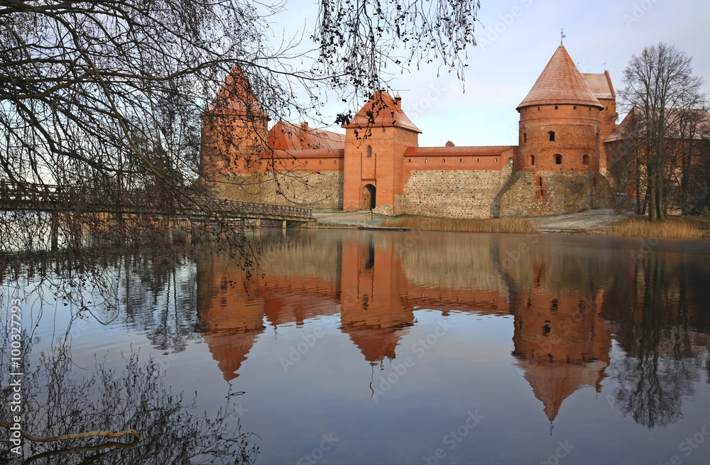 Island Castle in Trakai. Lithuania