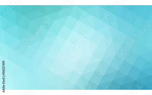 Multicolor green, blue polygonal design illustration, which consist of triangles and gradient in origami style.