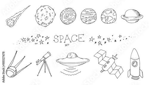 space doodle set