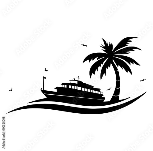 Schiff Symbol Palme