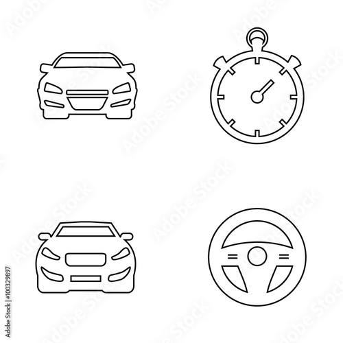 Car icon vector