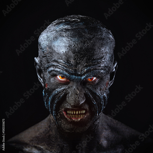 Man in monster makeup