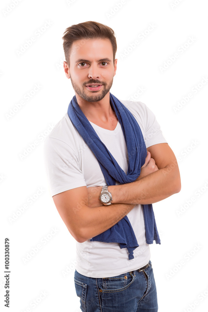 Studio shot of a young man Studio shot of a young man