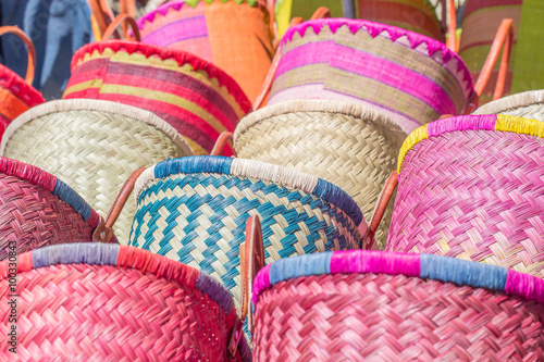 Cuadro en lienzo vannerie artisanale malgache