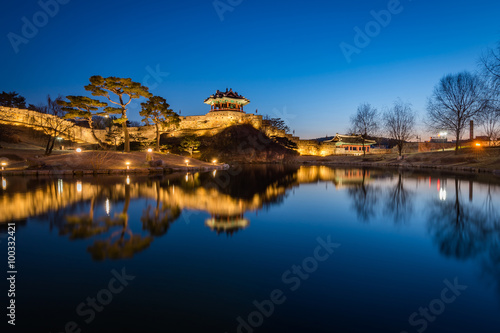 Hwaseong Fortress, Traditional Architecture of Korea in Suwon at