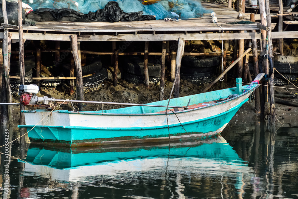 Fototapeta premium June 18,2015 :Fisherman's Village at Pranburi,Thailand