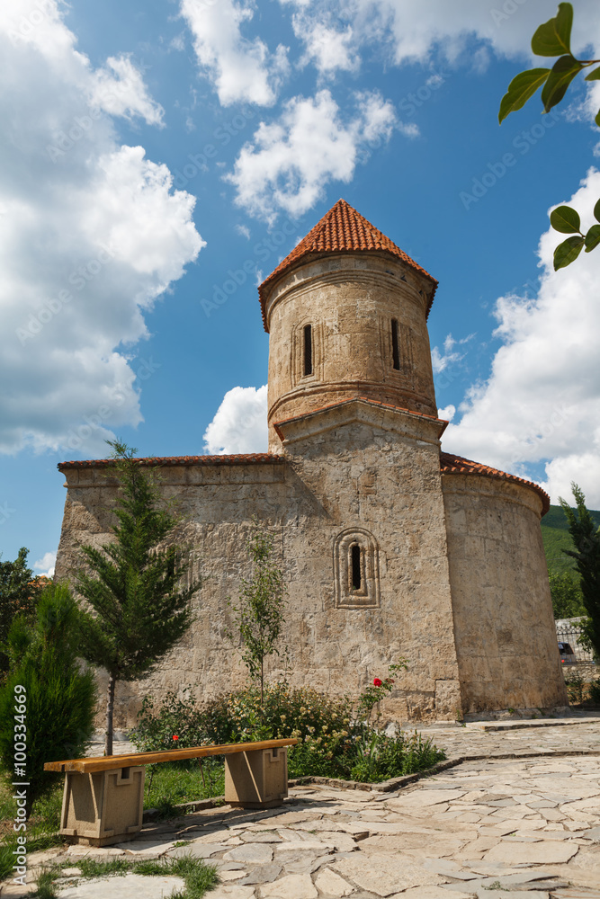 Old Albanian church in Kish Azerbaijan