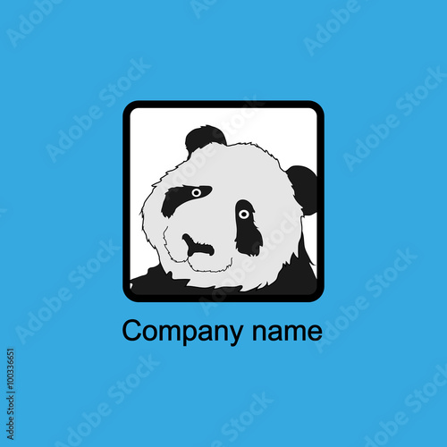 Fototapeta Naklejka Na Ścianę i Meble -  panda logo.Vector