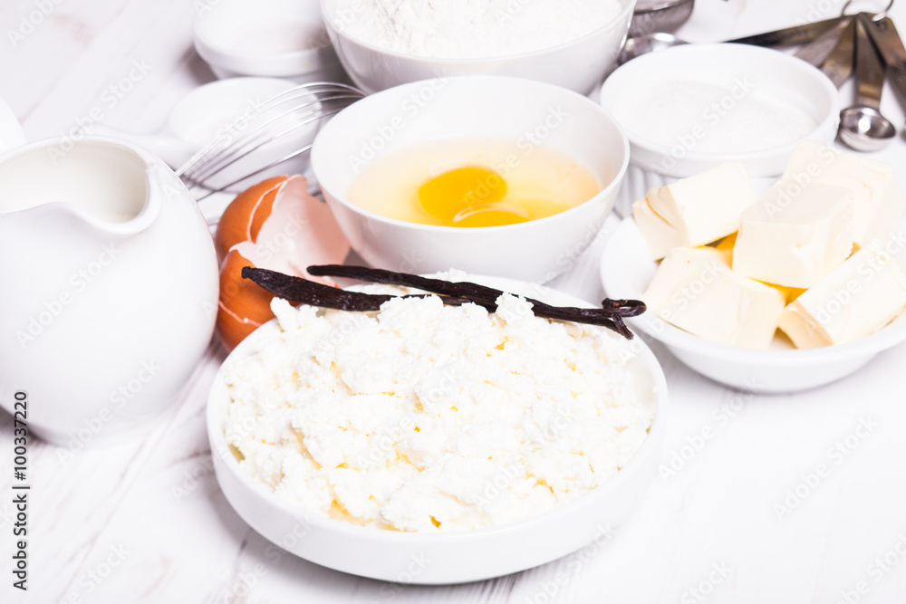 The baking ingredients