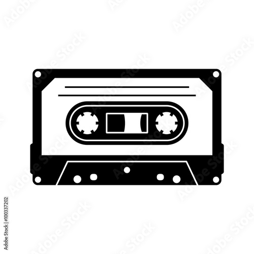 Cassette silhouette icon