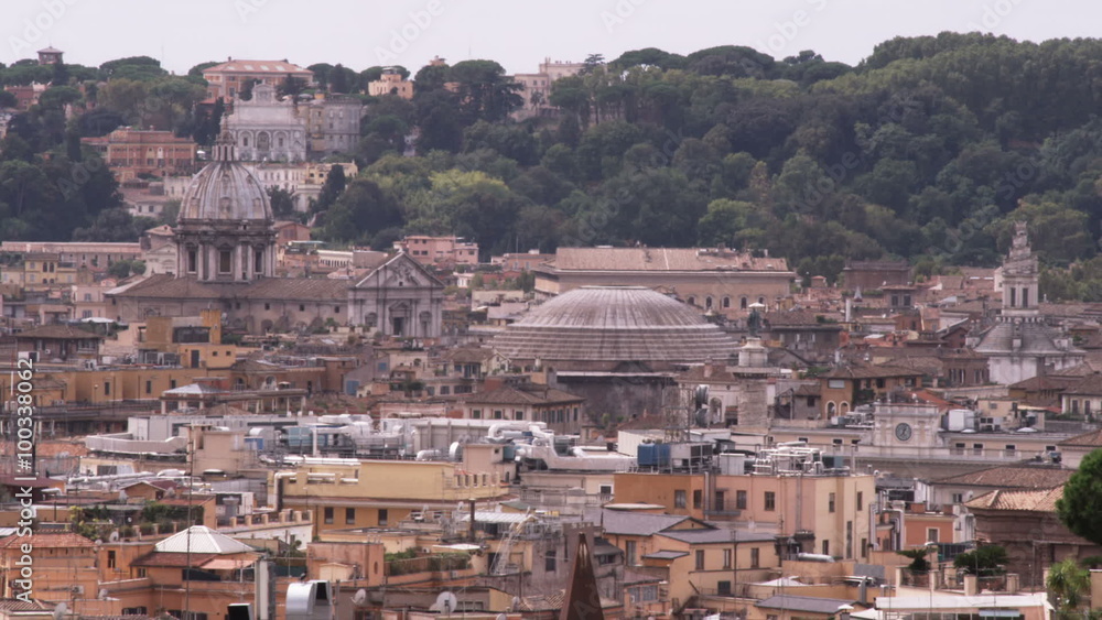 Rooftops of Rome Italy.