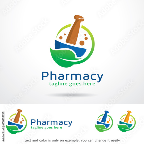 Pharmacy Logo Template Design Vector 