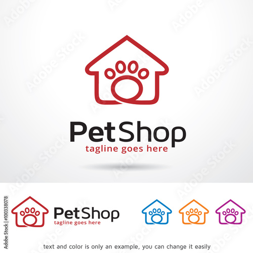 Pet Shop Logo Template Design Vector 