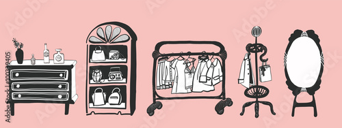 Illustration of the interior.