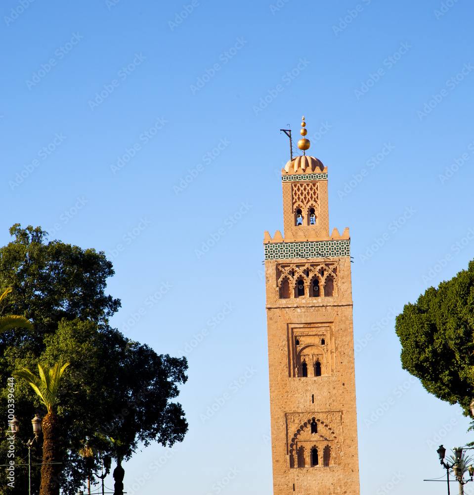 history in maroc africa  minaret religion and the blue     sky
