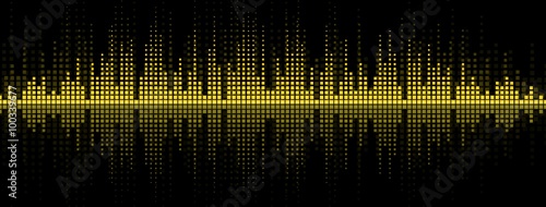 Background with a sound scale.