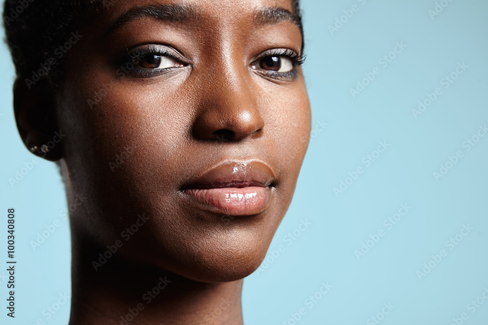black woman with a perfect skin black woman with a perfect skin