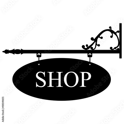 Old shop sign
