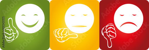 Männchen, Gesicht und Hand, Smiley, Bewertung