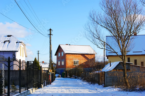 Winter in the village © viktoria17
