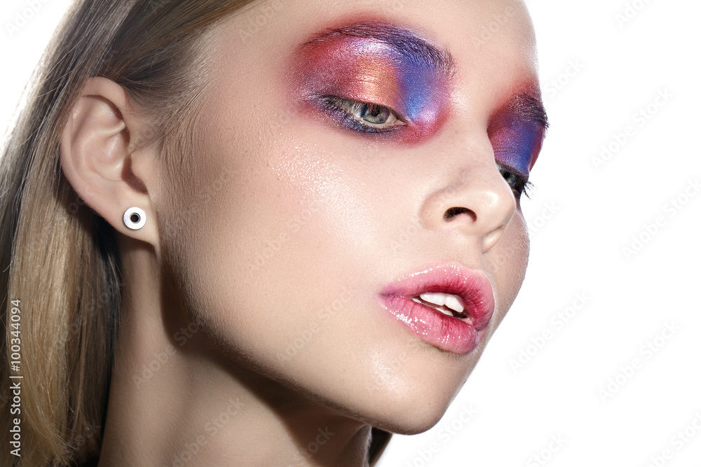 woman with podium make up woman with podium make up