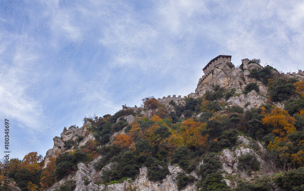 Fortress on top of the mountain. Fortress on top of the mountain.
