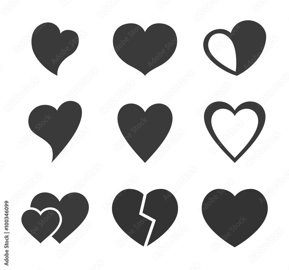 heart design icon heart design icon