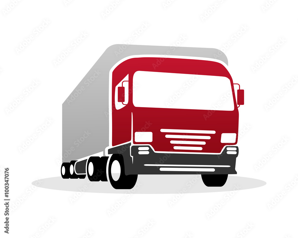 Fototapeta premium Truck Package Delivery