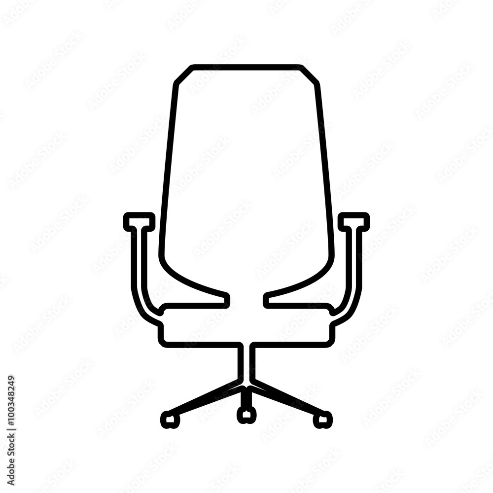 Office chair line icon Office chair line icon