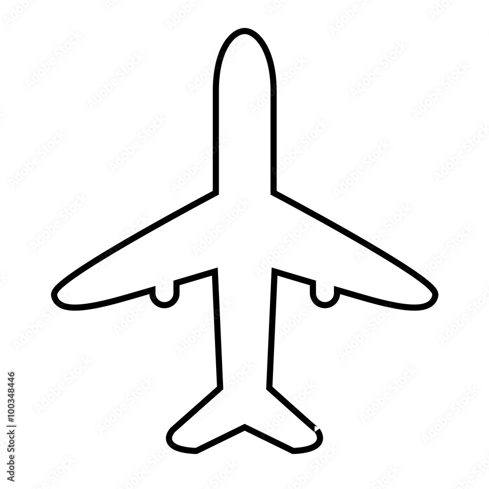 Airplane line icon