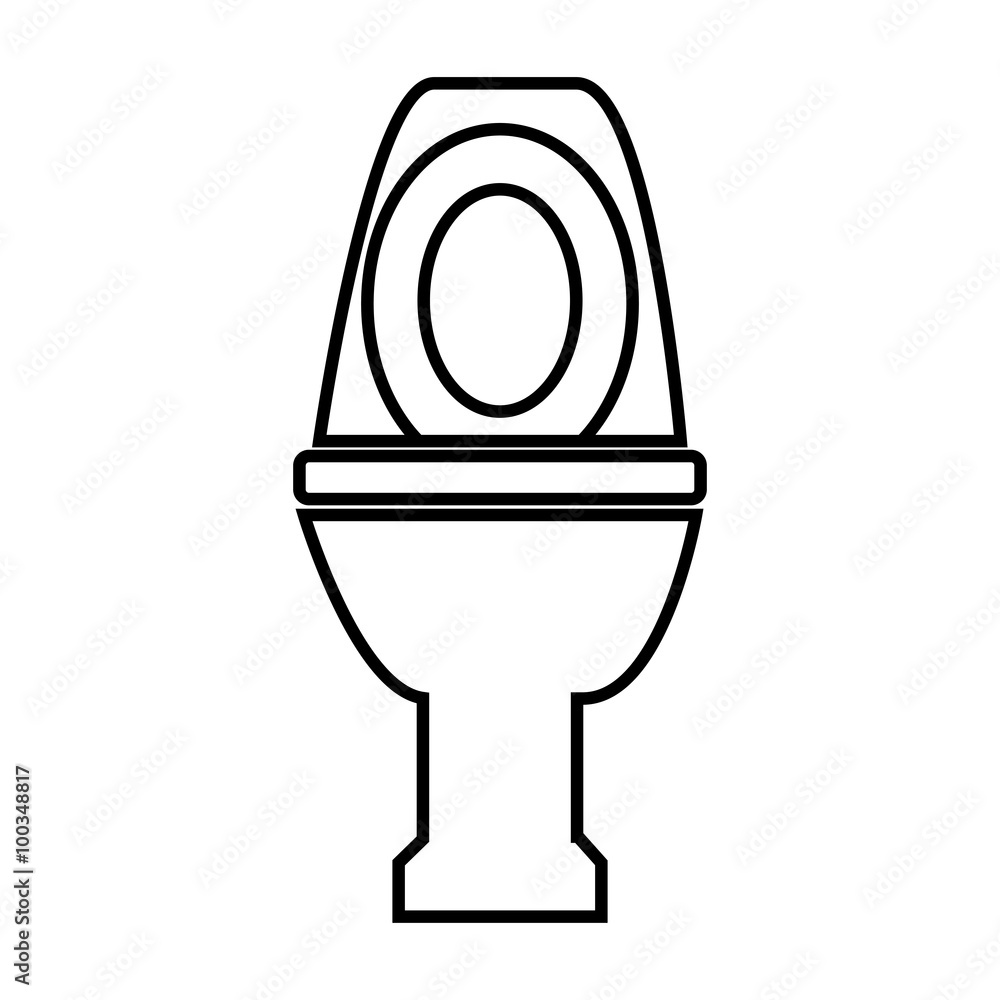 Toilet line icon Toilet line icon