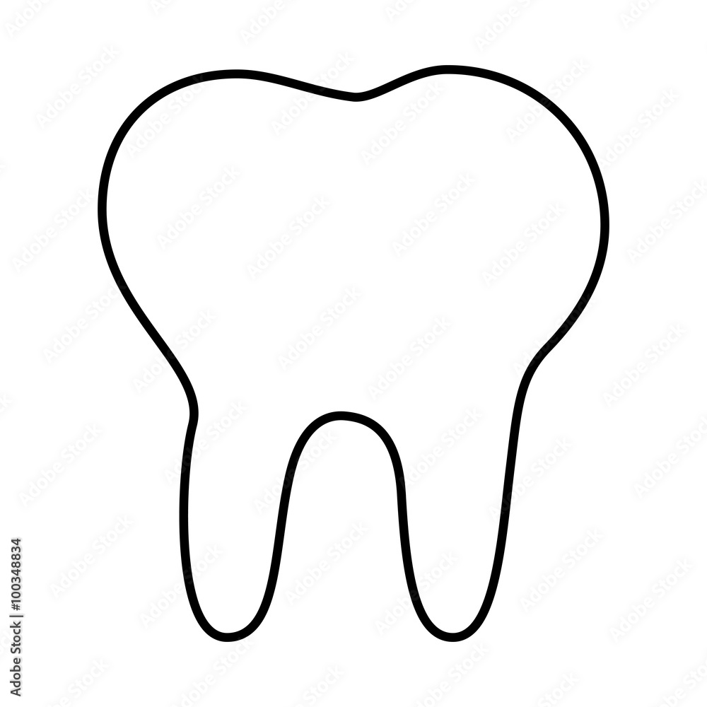 Tooth line icon Tooth line icon
