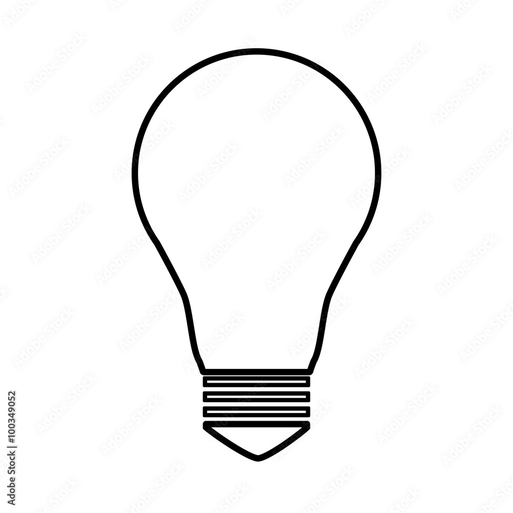 Light lamp line icon Light lamp line icon